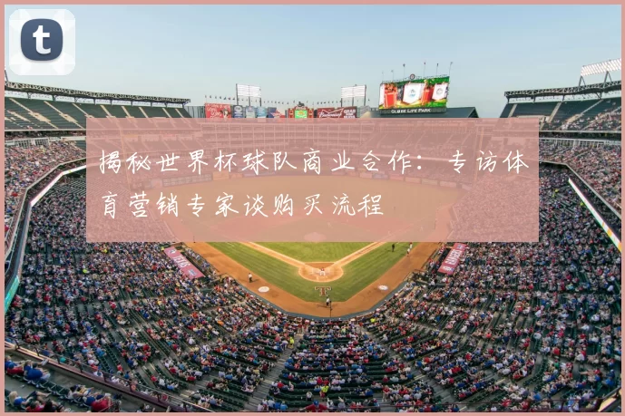 揭秘世界杯球队商业合作:专访体育营销专家谈购买流程
