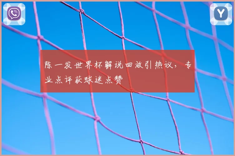 陈一发世界杯解说回放引热议,专业点评获球迷点赞