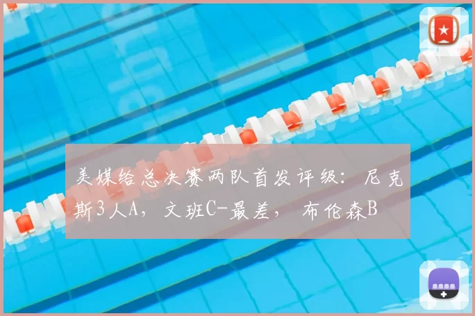 美媒给总决赛两队首发评级:尼克斯3人A,文班C-最差, 布伦森B